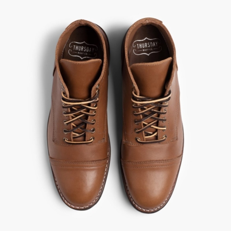 Men's Thursday Boots Vanguard Lace-Up Boots Brown | UAE357049