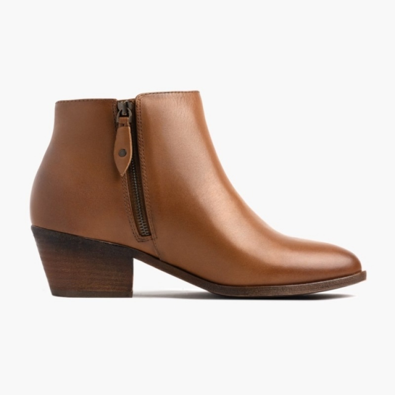 Women's Thursday Boots Downtown Booties Brown | UAE356898