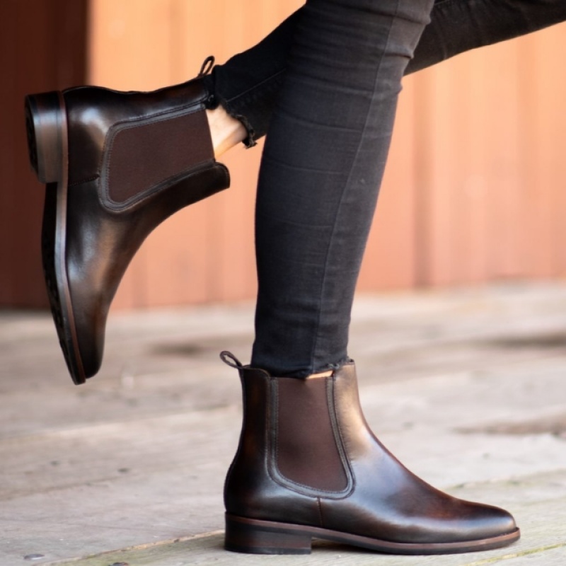 Women's Thursday Boots Duchess Chelsea Boots Coffee | UAE356920