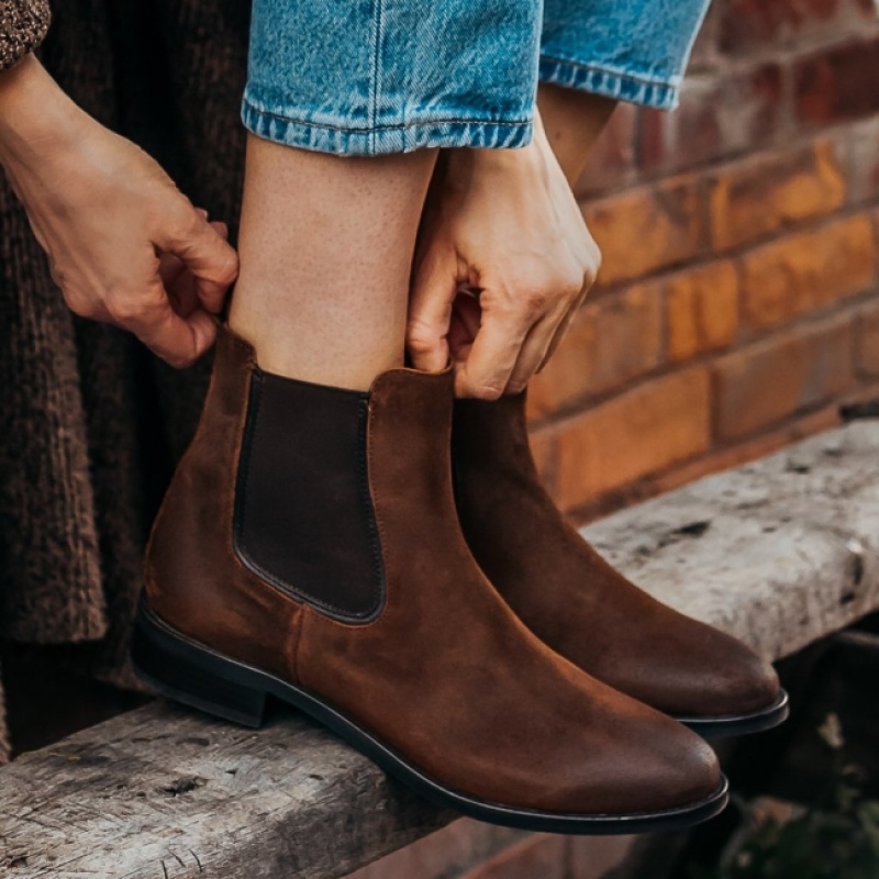 Women's Thursday Boots Duchess Chelsea Boots Brown | UAE356916