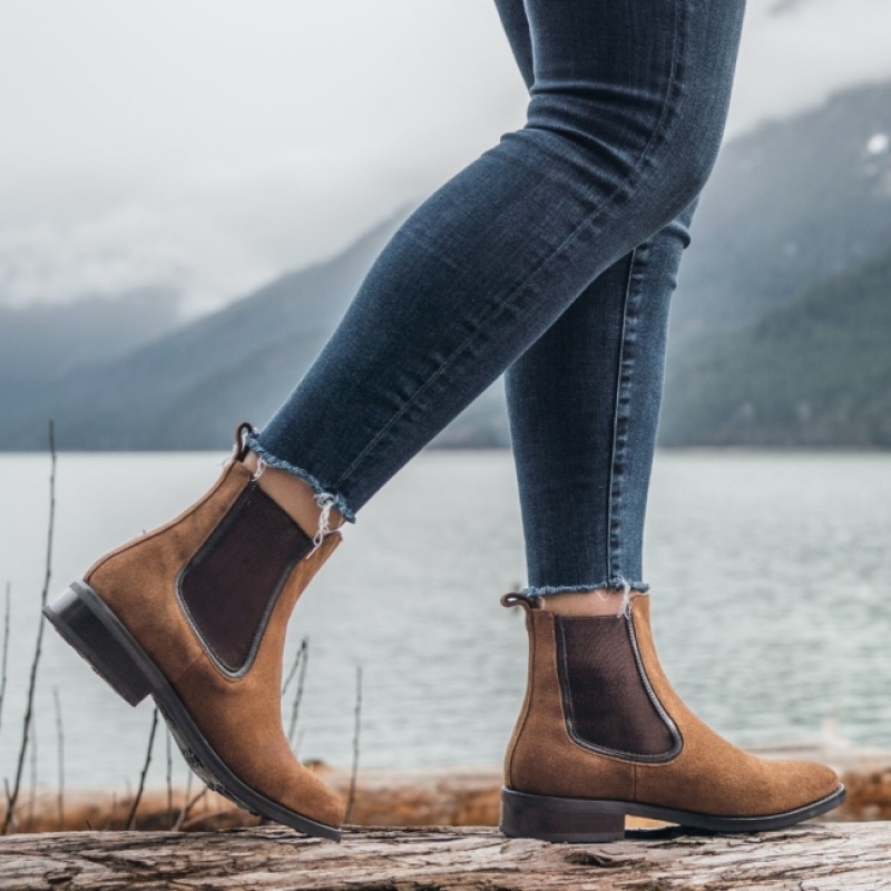 Women's Thursday Boots Duchess Chelsea Boots Brown | UAE356917