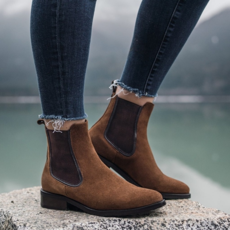 Women's Thursday Boots Duchess Chelsea Boots Brown | UAE356917