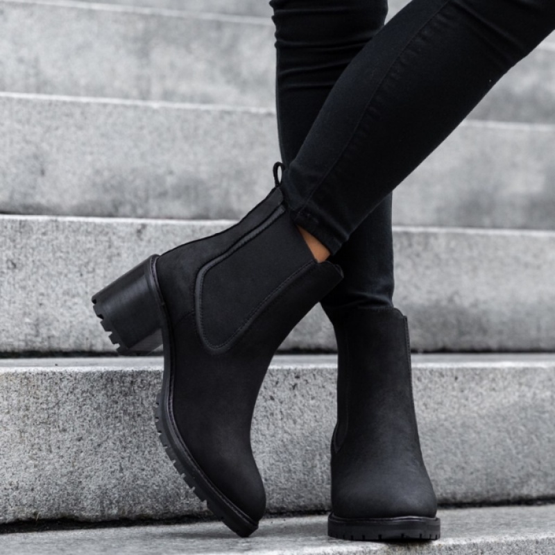 Women's Thursday Boots Knockout Chelsea Boots Black | UAE356908