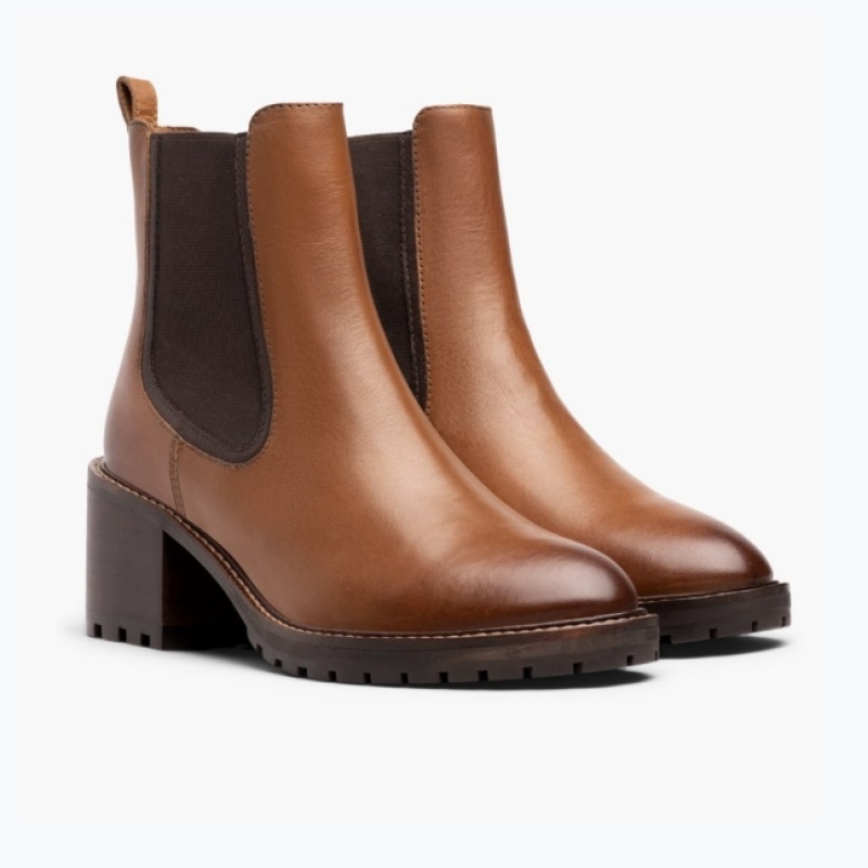 Women's Thursday Boots Knockout Chelsea Boots Brown | UAE356910