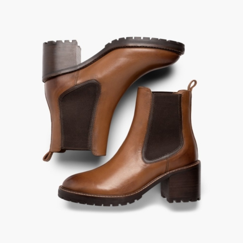 Women's Thursday Boots Knockout Chelsea Boots Brown | UAE356910