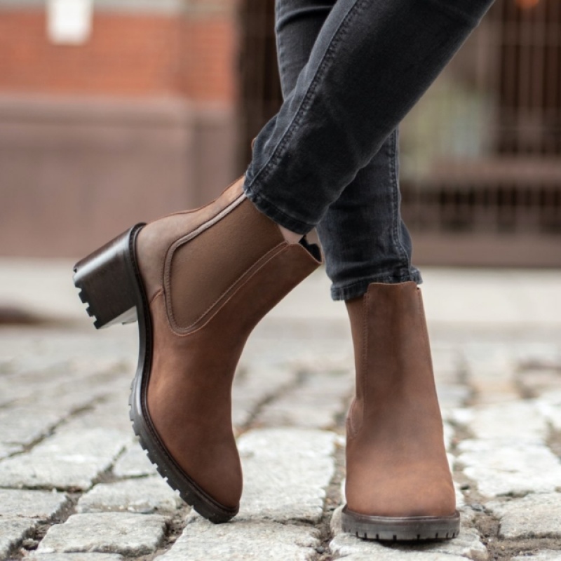 Women's Thursday Boots Knockout Chelsea Boots Brown | UAE356911