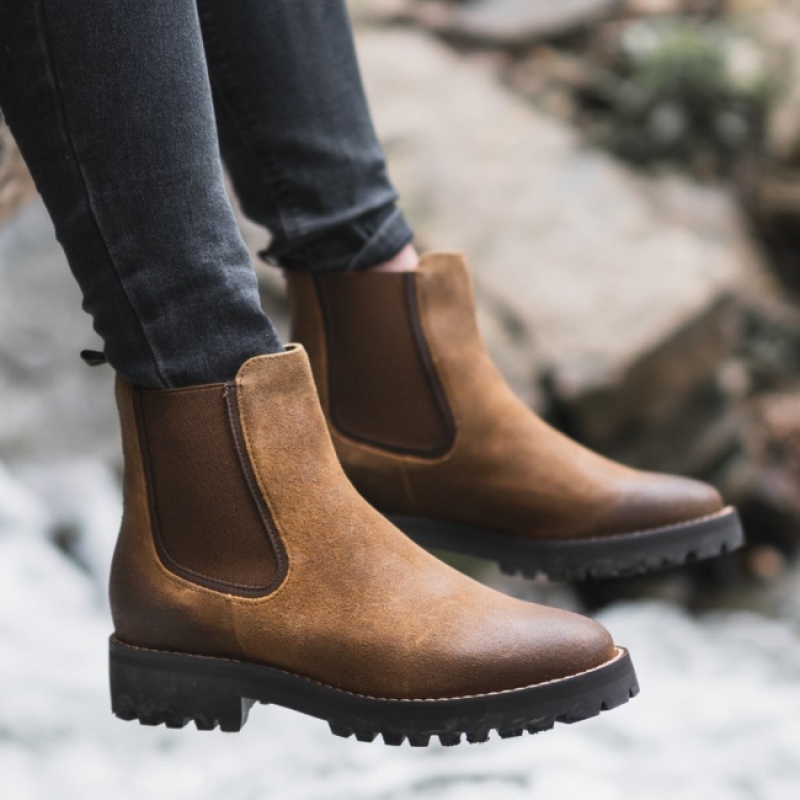 Women's Thursday Boots Legend Chelsea Boots Brown | UAE356900