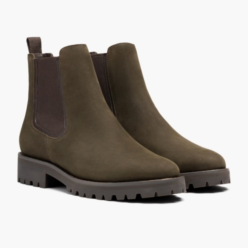 Women's Thursday Boots Legend Chelsea Boots Olive | UAE356902