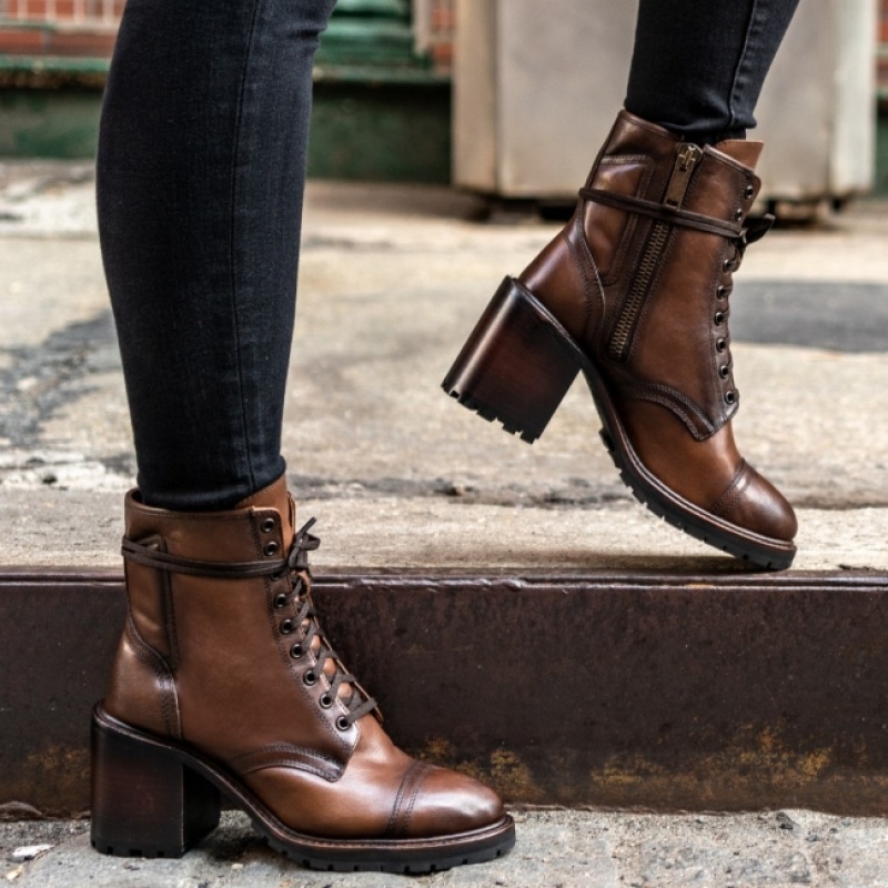 Women's Thursday Boots Rebel New Arrivals Brown | UAE356974